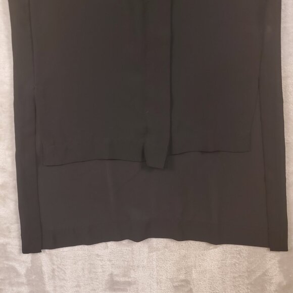 H&M High Low, Sheer Black, V neck shirt, Women's size 4 - Picture 4 of 11